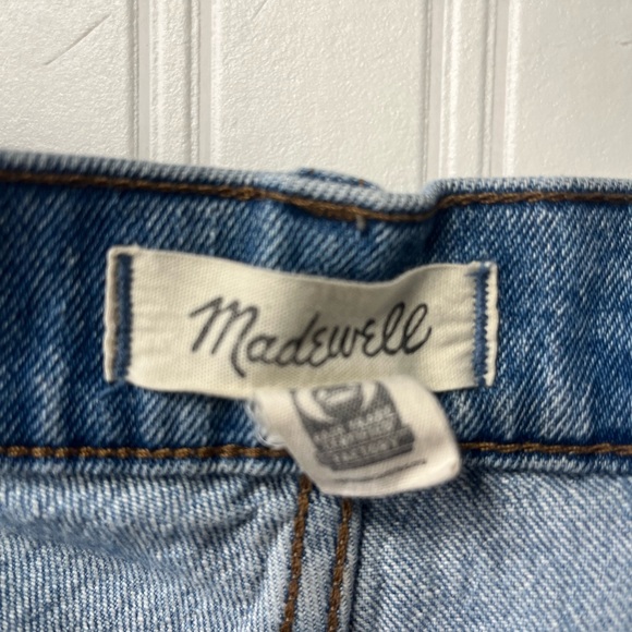 Madewell Blue Straight Leg Jeans High-Rise - Picture 4 of 7